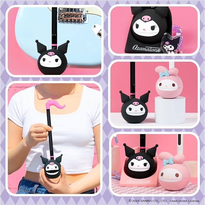 Otamatone Sanrio Kuromi Electronic Portable Music Instrument / Synthesizer Toy from Japan by Maywa Denki (Officially Licensed Hello Kitty and Friends) [English Instructions]
