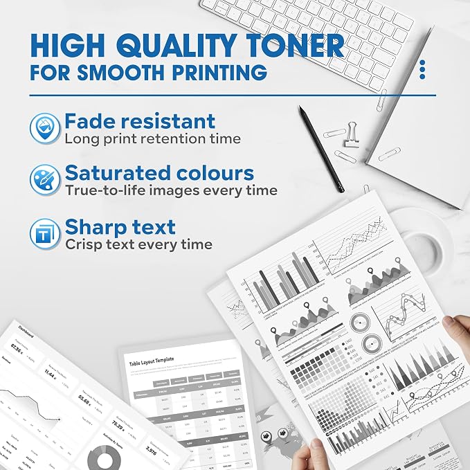 TN730 TN-730 Toner Cartridges Black Replacement for Brother TN730 TN-730 MFC-L2710DW HL-L2395DW HL-L2350DW DCP-L2550DW MFC-L2750DW Toner Printer (2 Pack)