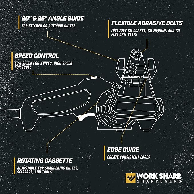 Work Sharp MK2 Professional Electric Knife Sharpener Tool for tools and knives