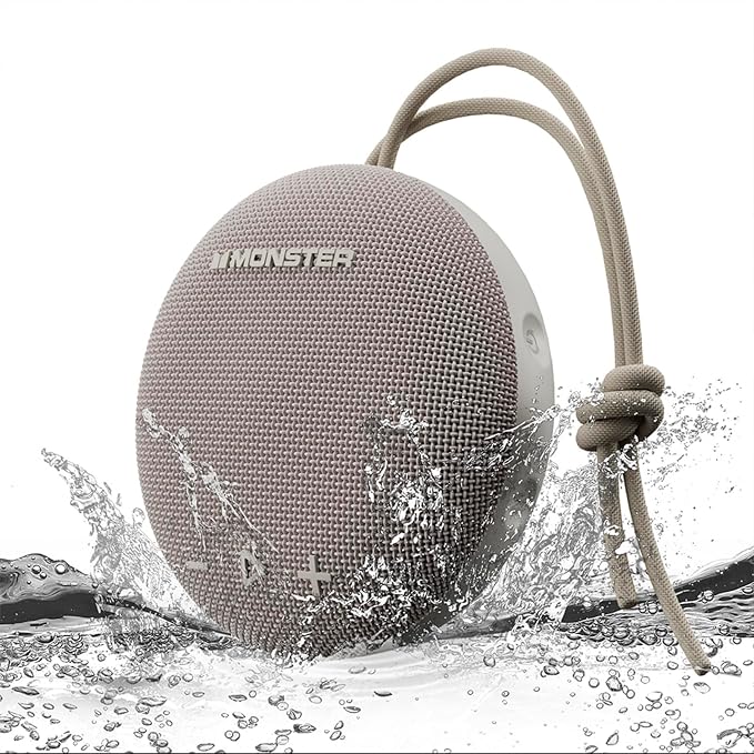 35W (peak) Monster Bluetooth Speaker, IPX8 Shower Speaker Waterproof, Bluetooth 5.4 with Loud HD Sound and Robust Bass, Extra Long Playtime Punchy, for Home, Beaches Portable Wireless Outdoor Speakers