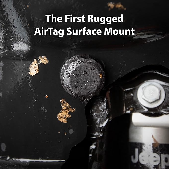 Bundle TagVault Keychain (2) + Surface Mount (2) | for Apple AirTag | by Elevation Lab