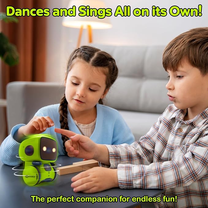Contixo R1 Kids Robot Toy, Mini Electronic Robot with Lights, Music, Dancing, Touch Sensor, Educational Toy for Boys Girls Ages 3-8