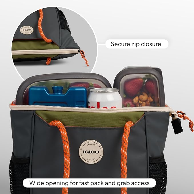 Igloo Soft Cooler Bag | Summit Series | Insulated Cooler Tote | Backpack Cooler