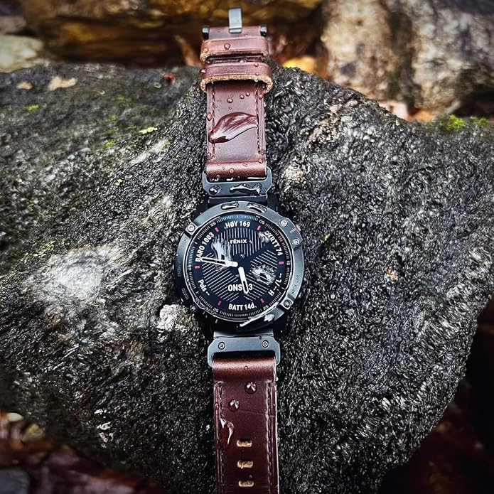 Soft Horween Leather Watch Band Compatible With Garmin, Strap For Fenix/Forerunner/Approach/MARQ/Quatix / D2 Series/Instinct/Epix/Tactix/Foretrex