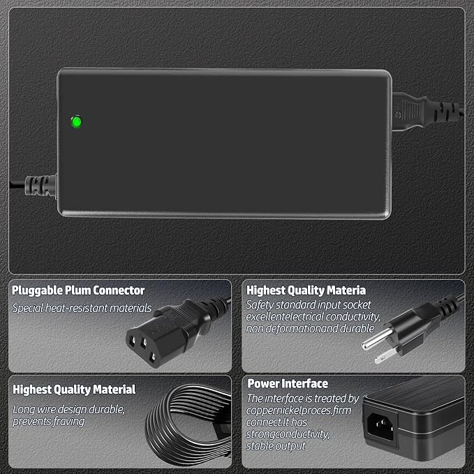 24v 4 pin Power Supply/4 pin XLR Power Supply 24v Compatible with TFT LCD TV Models Such as Targa LT3010, FSP180-AAA, FSP FSP150-AAAN1, 9NA1501700, FSP150-ABB, and 9NA1500900 FSP150-ABA