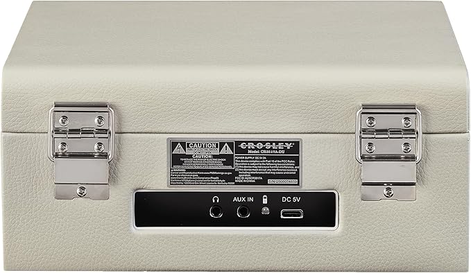 Crosley CR3517A-DU Voyager Retro Portable CD Player with Stereo Bluetooth Speakers and FM Radio, Dune