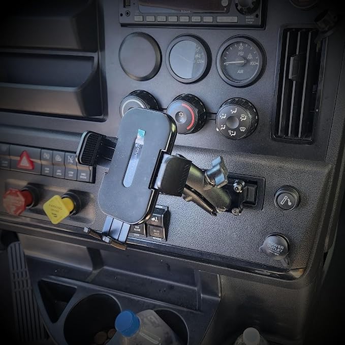 Smash Mount FL, Cascadia Phone Holder Kit 2018-2026, 1 inch RAM Compatible Accessories Holder for Semi Truck (Phone Mount Kit