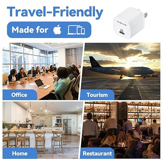 USB C Charger Block for iPhone 17 Charging, 2Pack 20W USB C Wall Charger Block Fast Charging Blocks Plug Bricks PD Type C Adapter for iPhone 17 Air/17 Pro Max/16 ProMax/16Plus/15/14/13/12/AirPods/iPad