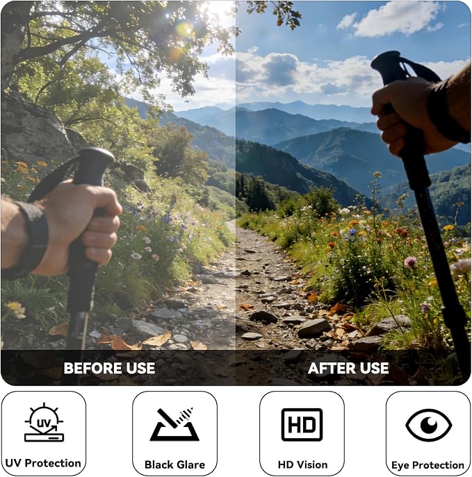 Smart Bluetooth Glasses for Men Women, Ai Smart Glasses with Open-Ear Audio, Voice Control, Real-time Translation, Hands-Free Calls, Bluetooth Sunglasses for Daily Use, Travel
