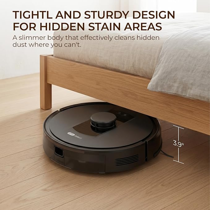 Robot Vacuum and Mop Combo, 4000Pa Robotic Vacuum with Smart Obstacle Avoidance, 150 Min Runtime, APP/Alexa, Multi-Floor Mapping, Self-Charging for Pet Hair