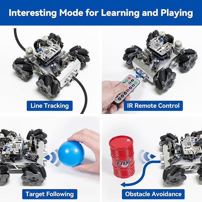 SunFounder Smart Robot Car Kit Compatible with Arduino UNO R3, FPV, ESP32 CAM, APP Romote Control, Educational Robotic Kit for Adults