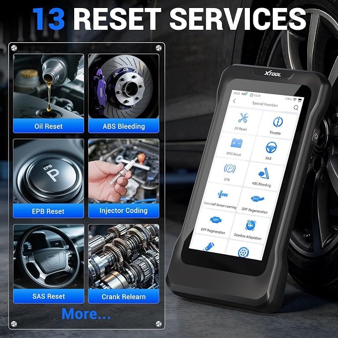 XTOOL TP380 TPMS Programming Tool & OBD2 Scanner: 2026 2-in-1 Car Diagnostic Tool, TPMS Relearn/Reset, 5 System Diagnosis, 13+ Service Functions(Oil/BMS/ABS), Lifetime Free Updates, No Subscription