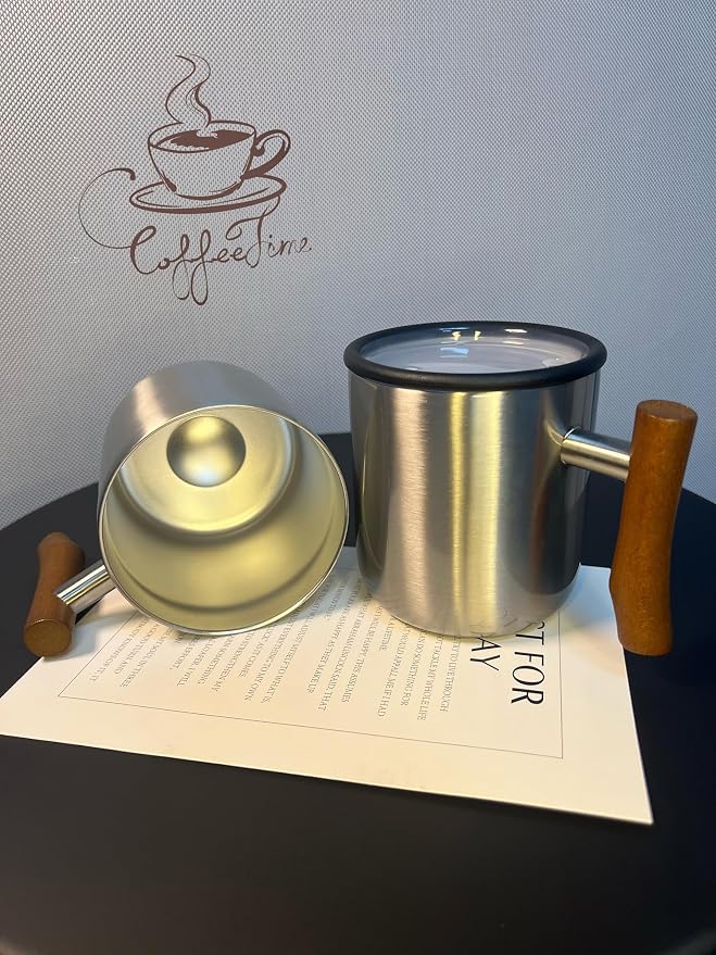 Gifts for Women Men, Heated Coffee Mug Up to 149°F, Ideal Gifts for Christmas, Birthday, Mother's Day, Father's Day or Any Occasion (14oz Silver)