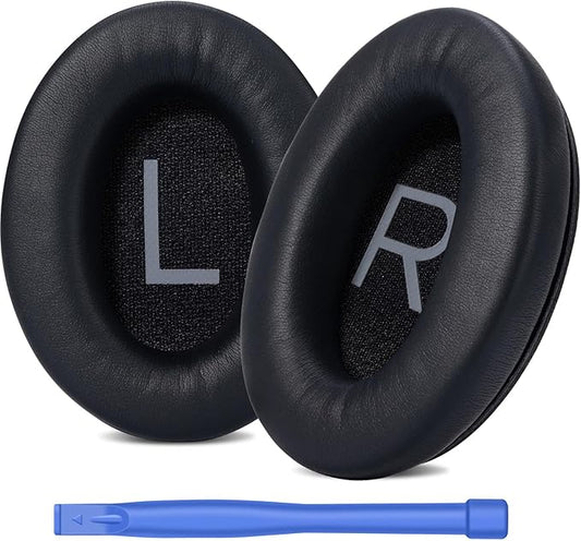 Ear Pads Replacement for Bose QC45 Headphones - Earpads for Bose QuietComfort 45/QuietComfort SE (QC SE)/New Quiet Comfort Wireless Over-Ear Headphones, Black