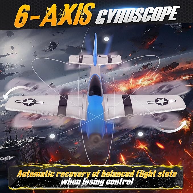 BEZGAR RC Plane, Drones for Kids, 6-axis Gyro Remote Control Airplane, RC Helicopter, Easy Control for Beginners Toys