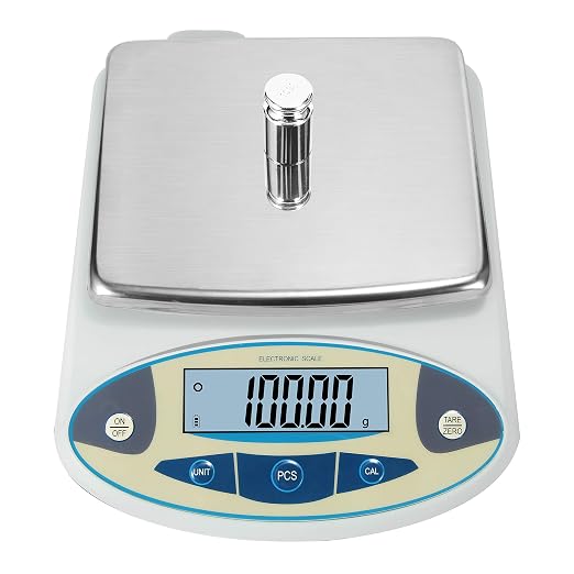 Bonvoisin Lab Scale 500gx0.01g High Precision Electronic Analytical Balance 0.01g Accuracy Laboratory Lab Precision Scale Digital Kitchen Balance Scale Jewelry Scale Scientific Scale (500g, 0.01g)
