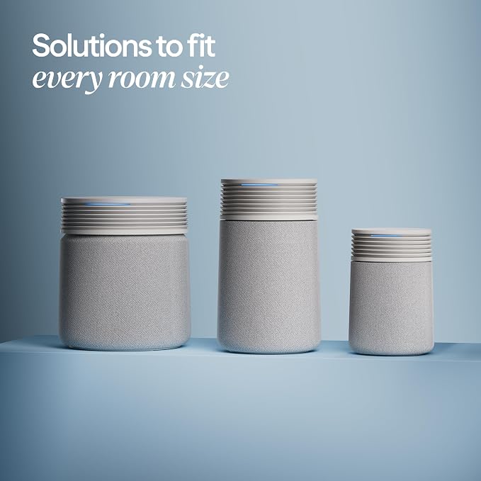 BLUEAIR Blue Signature Small Smart Air Purifier for Bedroom, Home & Office, HEPASilent Air Cleaner for Pets, Allergies, Dust & Smoke, Cleans 1,190 Sq Ft Per Hour, Quiet HEPA Air Purifier, App Control