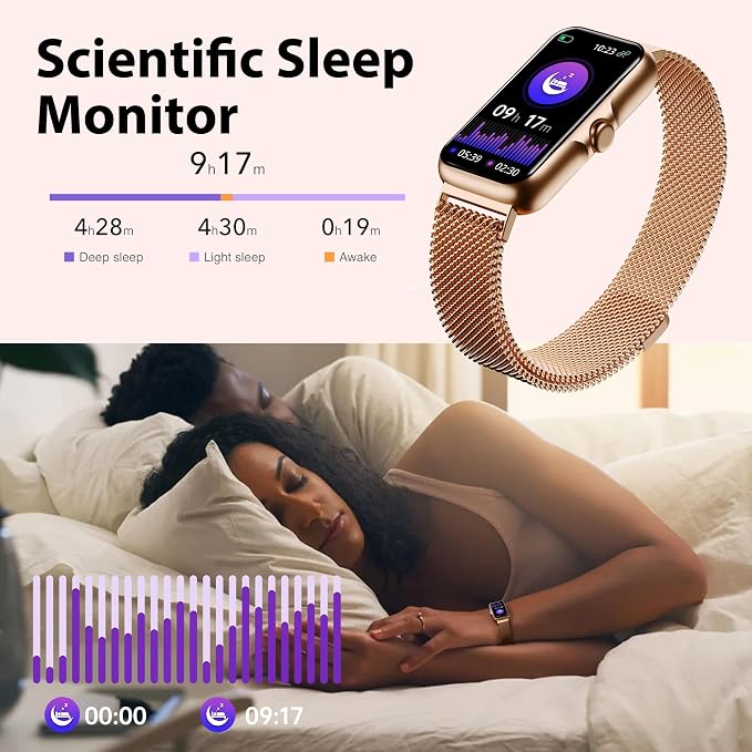 Fitness Tracker with 24/7 Continuous Heart Rate, Blood Oxy-gen Monitor, Smart Watch with Sleep Monitor, IP68 Waterproof Activity Tracker Step Counter for Women Men