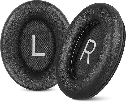 Aurivor Replacement Ear Pads for Bose QuietComfort 45 35 ii (QC45 QC35) Headphones, Anti-Tear Earpads Cushions for QC SE SC & New Quiet Comfort (Deep Bass), Softer Foam & Leather (Black)
