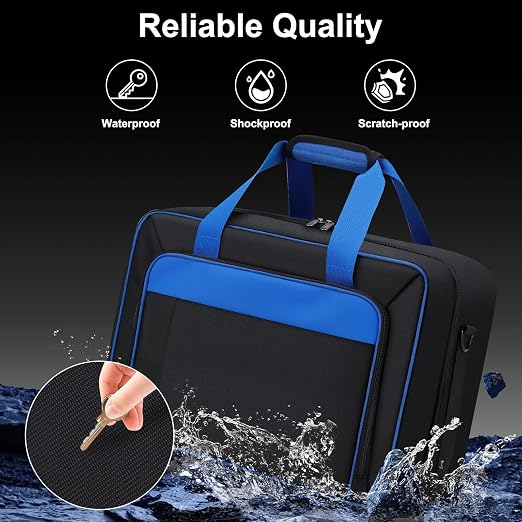 GDNasist Carrying Case Fit for PS5, Travel Thickened Protective Bag Compatible with Playstation 5 Console, Headset, PS5 Controller, Game Discs, and Gaming Accessories