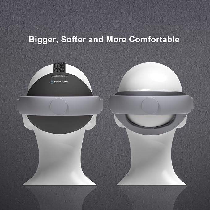 Globular Cluster CMGXR Comfort Mod Compatible with Galaxy XR | Soft & Enlarged Forehead/Rear Pads with Optional Top Strap, Sweatproof & Breathable Replacement Pad Kit