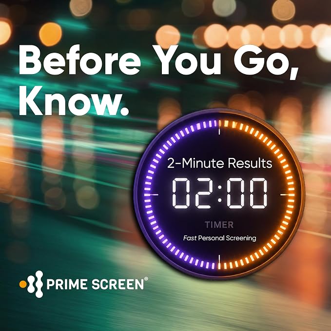 Prime Screen Saliva Alcohol Test Strip, High Accurate Home Test, Result in 2 Minutes - 25 Tests