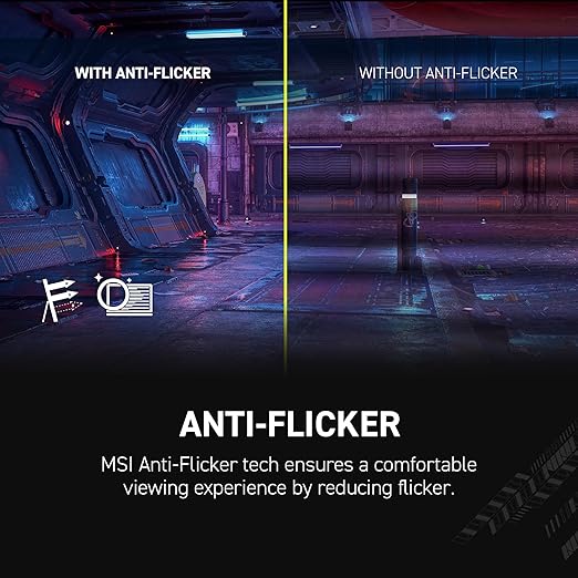 msi MAG 242F 24-inch 1920 x 1080 (FHD) Gaming Monitor, 200Hz, Adaptive Sync, HDMI, DisplayPort, VESA Mountable, Tilt, Height Adjustable, Speaker, 0.5ms, Black