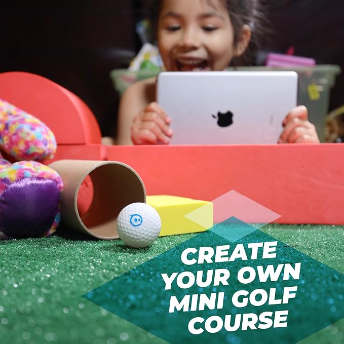 Sphero Mini Golf (White) - Coding Robot Ball - Educational Coding and Gaming for Kids and Teens - Bluetooth Connectivity - Interactive and Fun Learning Experience for Ages 8+ | Educational Coding and Gaming, Bluetooth Connectivity, Interactive and Fun ...