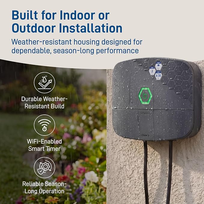 Orbit B-hyve XR Smart Sprinkler Timer - 16-Zone - WiFi-Enabled Indoor/Outdoor Irrigation Controller - App Control - Weatherproof Watering System - Multi Zone - Custom Programs - 57995