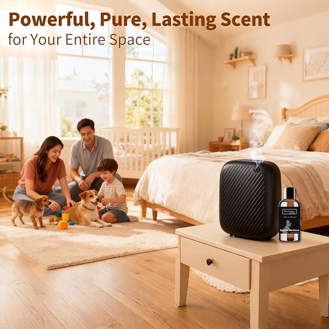Smart Waterless Essential Oil Diffuser, 400ML Hotel Scent Diffuser with 12A1V Power Adapter for Large Room and Commercial Use, Scent Air Machine Cover Up to 2000 Sq.Ft