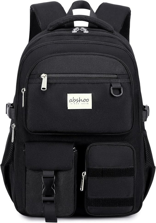 abshoo Large Heavy Duty Backpack For School College Bookbag Casual Multi Pocket Travel Backpacks