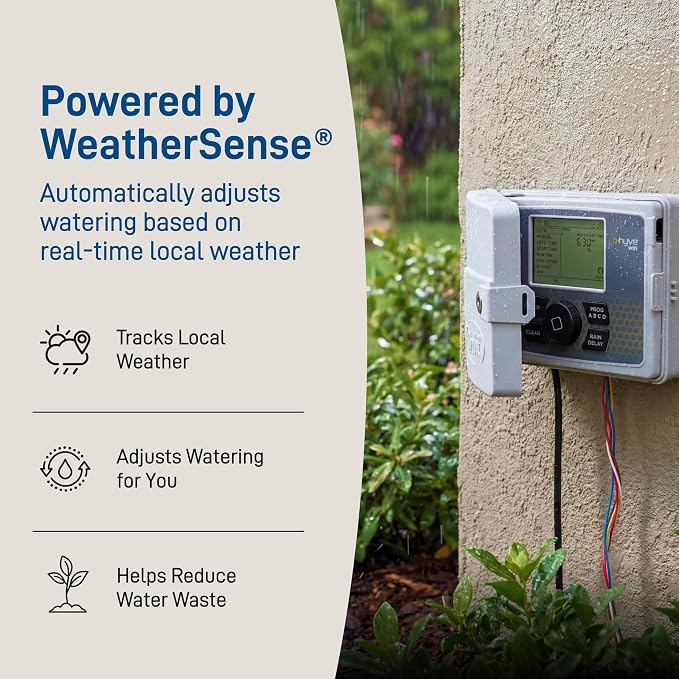 Orbit B-hyve Smart Indoor/Outdoor Sprinkler Controller - 12-Zone - App Controlled Smart Controller with Custom Irrigation Schedules - Weatherproof Multi-Zone Sprinkler System - 57950
