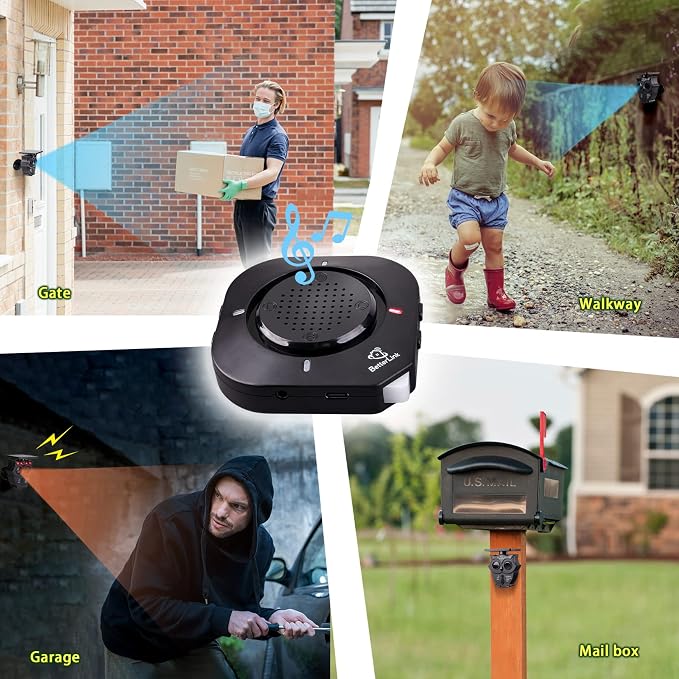 Supplemental Solar Driveway Motion Detector&Sensor (Sensor only,can Work independently Without Receiver)