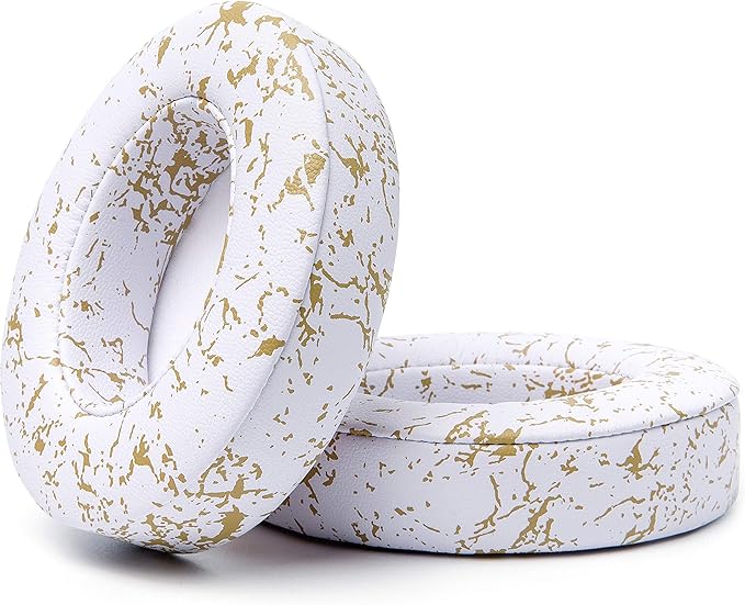 WC Wicked Cushions Replacement Ear Pads for Beats Studio 2 & 3 (B0501, B0500) Wired & Wireless | Does NOT Fit Beats Solo | Softer PU Leather, Enhanced Foam & Stronger Adhesive | Gold Marble