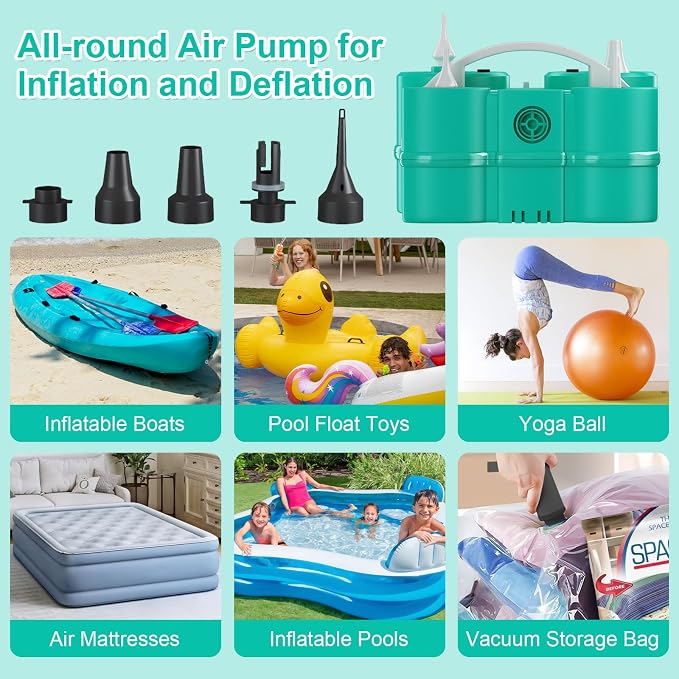 Electric Balloon Pump and Rose Gold Balloons
