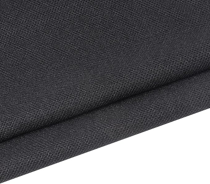 96" x 54" Speaker Grill Cloth, Stereo Grill Mesh Fabric Dustproof Replacement for Custom Cabinets Speaker Cloth Restoration Home Audio Decor Subwoofer Covers Black