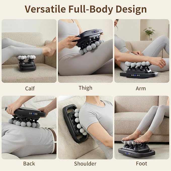 20 Head Massage Gun Deep Tissue, Percussion Back Massage Tool with 3 Modes & 30 Adjustable Intensity Levels, Handheld Electric Muscle Massager for Back, Neck, Shoulders, Legs, Waists,Quiet Ideal Gifts