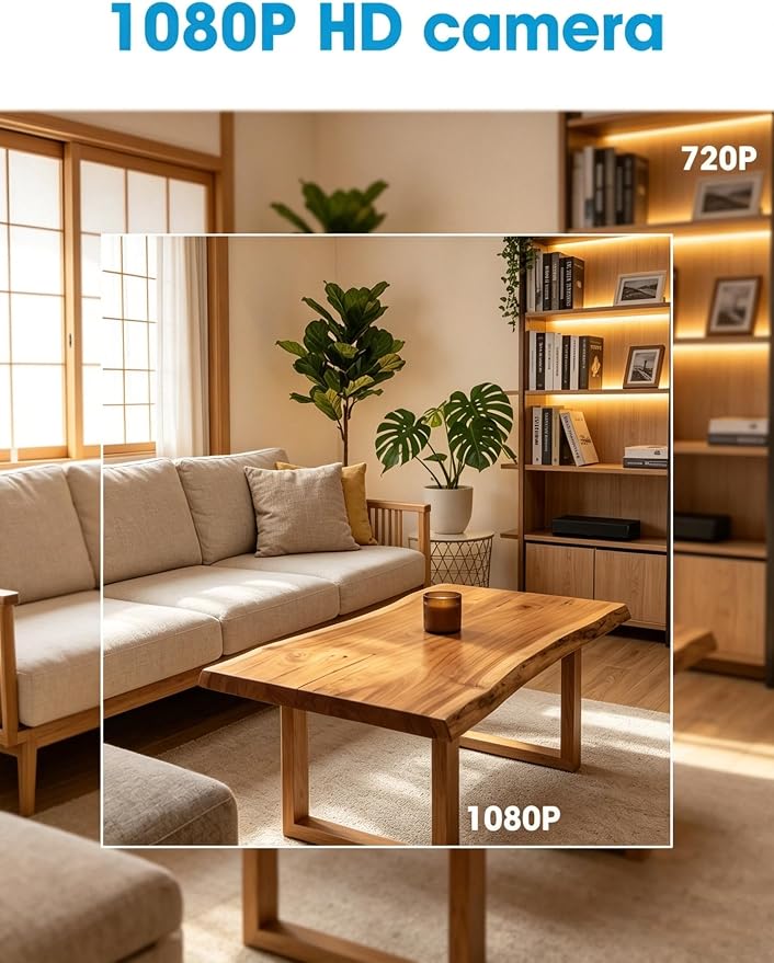 HD 1080P Wireless Hidden Camera WiFi, Indoor Wall Outlet Spy Cam with Motion Detection, Free SD Card, Loop Recording, No Audio Nanny Cameras for Home Security/Office/Baby & Pet