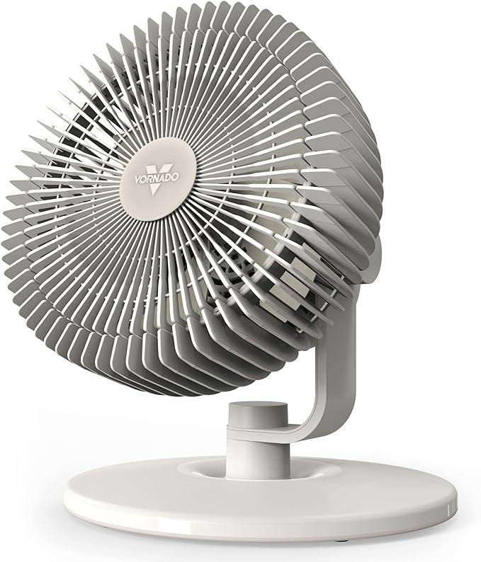 Vornado REFRESH 8 Table Fan with Aromatherapy Scent Pads, Swiveling Base, Easy to Clean, 3 Speed Settings, 45-Degree Tilt, Optimized Fan Sound for Sleep, Electric Fan for Bedroom, Office, & Home