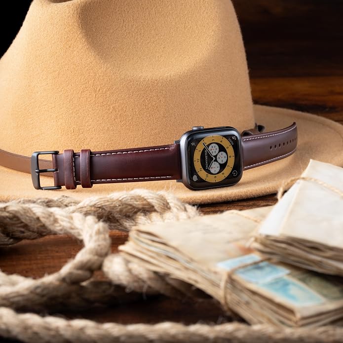 Archer Watch Straps - Top Grain Leather Watch Bands for Apple Watch