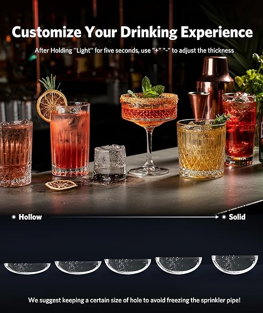 COWSAR Crescent Ice Maker, Slow-Melting Countertop Ice Maker, 27 Lbs/24H, 16Pcs in 12-15Mins, Self-Cleaning, 24-Hour Timer, Portable Crystal Clear Ice Machine, 3000PCS Per Day, for Home/Office/Party