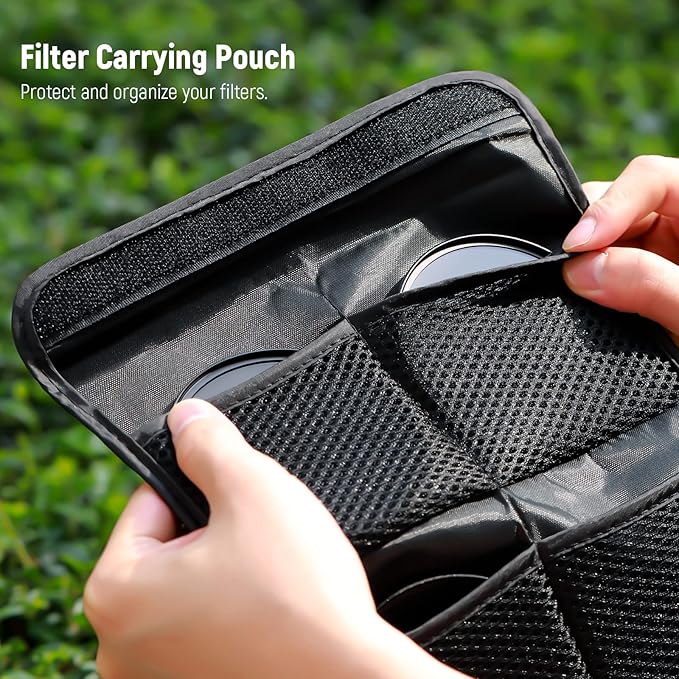 NEEWER 67mm ND Lens Filter Kit: ND2 ND4 ND8 ND16, Lens Cleaning Pen, Filter Pouch Neutral Density Filter and Accessory Kit Compatible with Canon Nikon Sony Panasonic DSLR Cameras with 67mm Lens