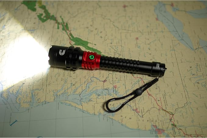 Cummins CMN35359 Pro Series 60W COB Rechargeable Flashlight High Lumen 5000 Lumen LED Multiple Light Modes Plus Power Bank