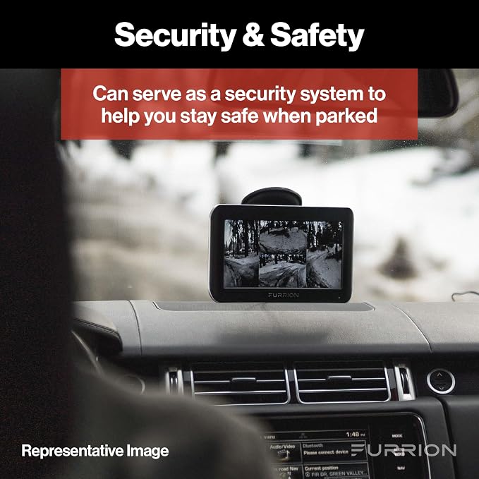 Furrion Vision S Wireless RV Backup Camera System with 4.3-Inch Monitor, 1 Rear Sharkfin, Infrared Night Vision, Wide-Angle View, Hi-Res, IP65 Waterproof, Microphone - FOS43TASF (Pack of 8)