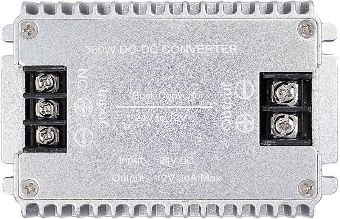 DC to DC High Efficiency Voltage Converter 24V to 12V 30A 360W Buck Converter DIY Power Supply Step-Down Transformer