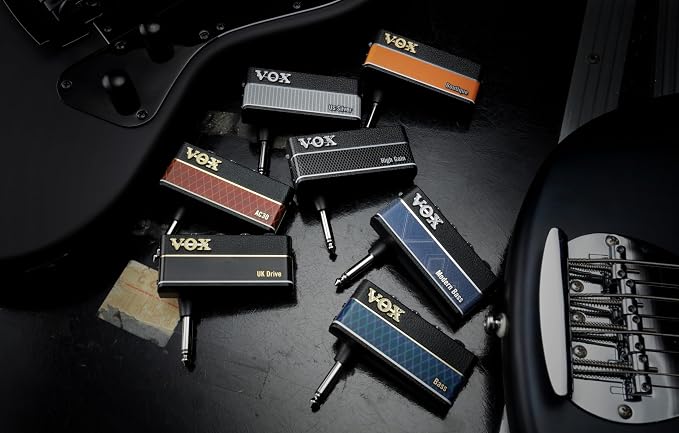 Vox amPlug 3 UK Drive Headphone Guitar Amplifier w/ 2 Channels, Stereo Effects, Built-in Rhythms, and Aux in Jack
