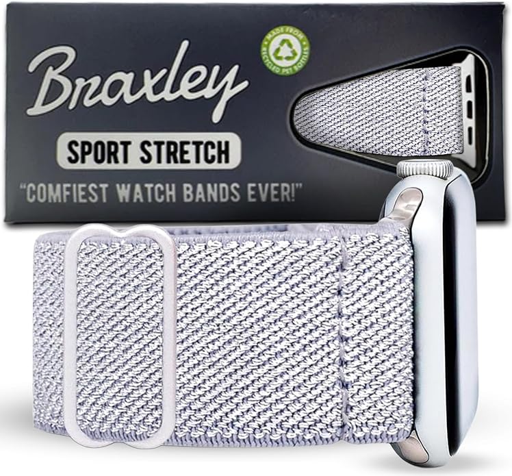 Braxley Bands for Apple Watches - Stretchy and Washable - Adjustable with Apple Watch Bands for Women & Men - Compatible with Apple Watch Series SE Ultra 9 8 7 6 5 4 3 2 1