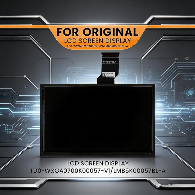 7" Uconnect Screen Replacement LCD Display for Jeep Compass Renegade 2017-2021 TDO-WXGA0700K00057-V1 TDO-WXGA0700K00033-V2 Without Bracket