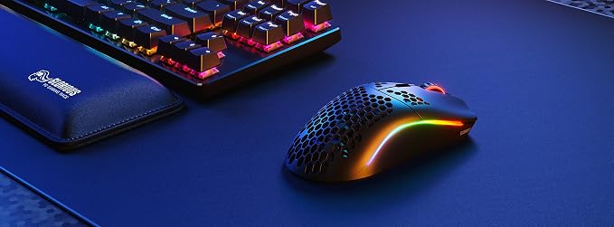 GLORIOUS Model O Wireless Gaming Mouse - Superlight, 69g Honeycomb Design, RGB, Ambidextrous, Lag Free 2.4GHz Wireless, Up to 71 Hours Battery - Matte White