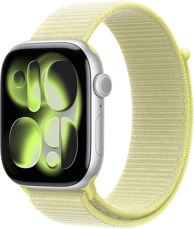 Apple Watch Band - Sport Loop - 46mm - Neon Yellow - One Size (Fits Most)